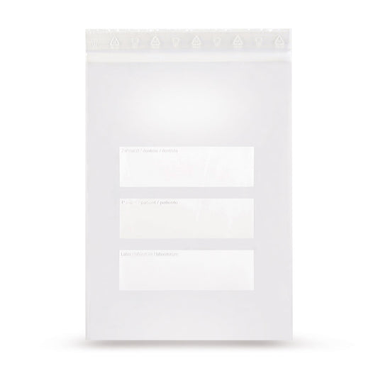 Sachet à fermeture à pression en LDPE avec poche kangourou Sac dentaire 50 mµ