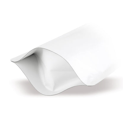 Sachet à fond plat blanc mat