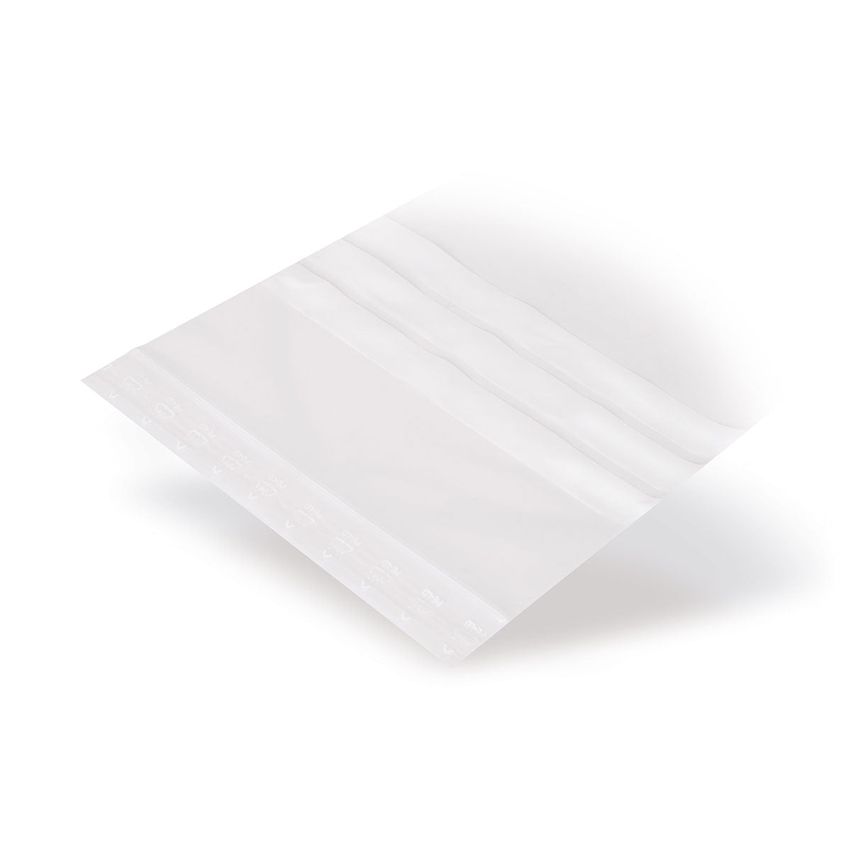 Sachet à fermeture à pression en LDPE avec trois bandes d'étiquetage blanches - 90 détails - 2