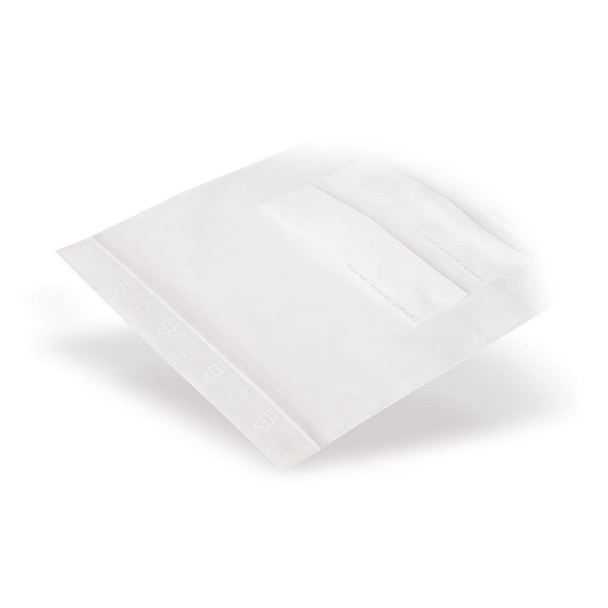 Sachet à fermeture à pression en LDPE avec poche kangourou Sac dentaire 50 mµ