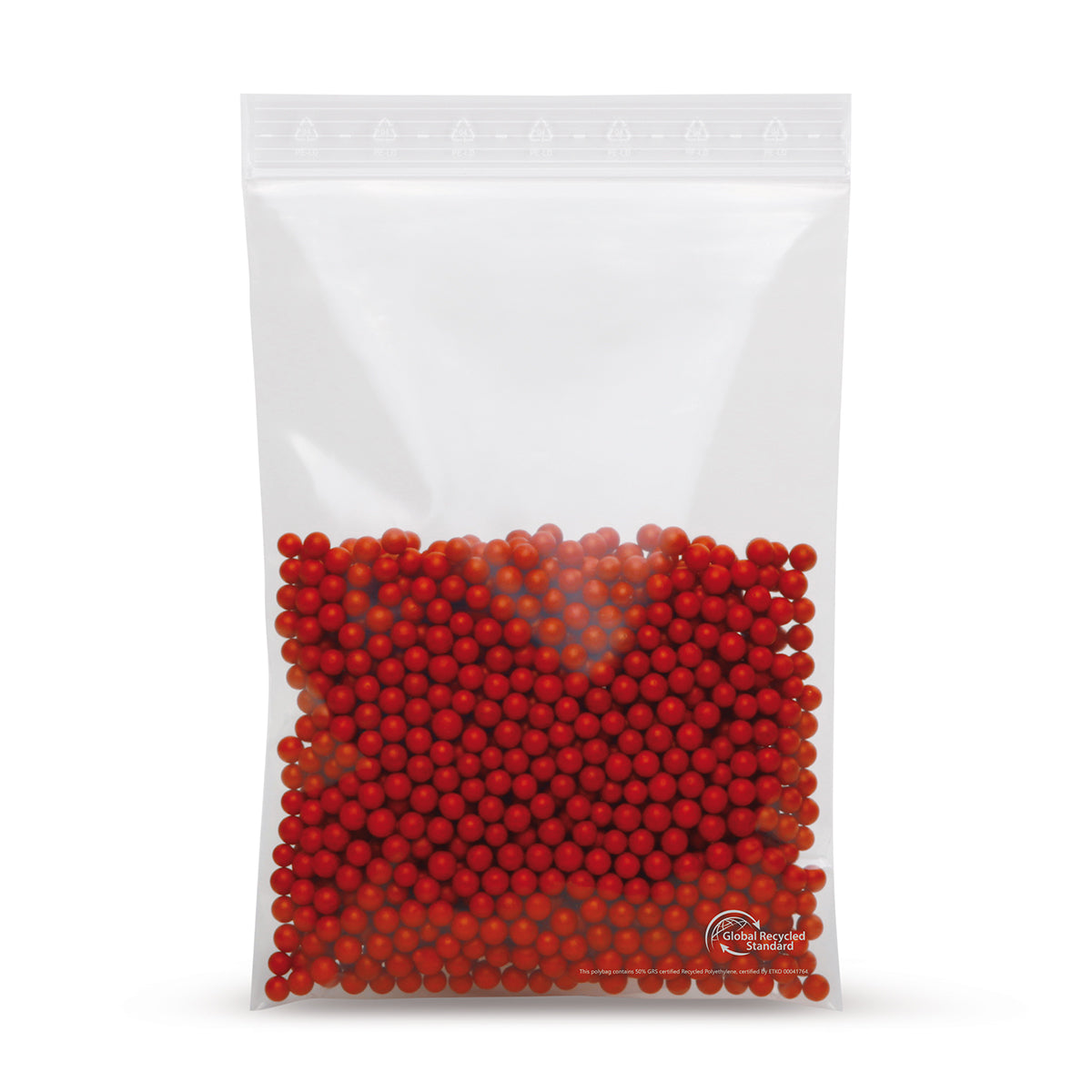 Sachet à fermeture à pression en PEHD sans bande d'étiquetage, 50 m, 50 % recyclé, détail 3