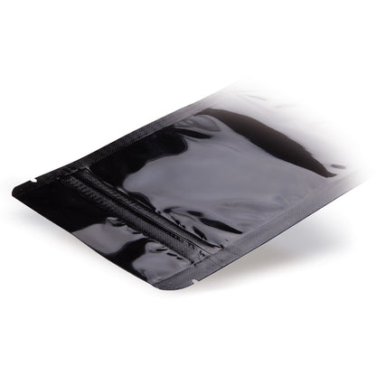 Sachet à fond plat noir détail 2