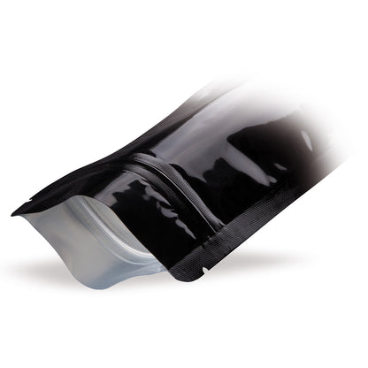 Sachet à fond plat noir détail 3